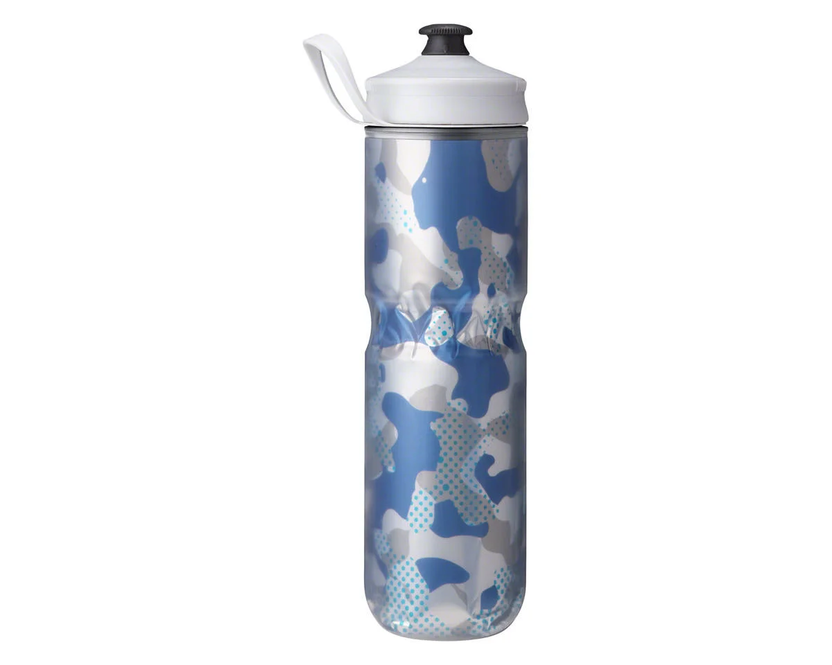 Hydrapak Polar Sport Contender Insulated Water Bottle (Blue) (24oz) (Single)